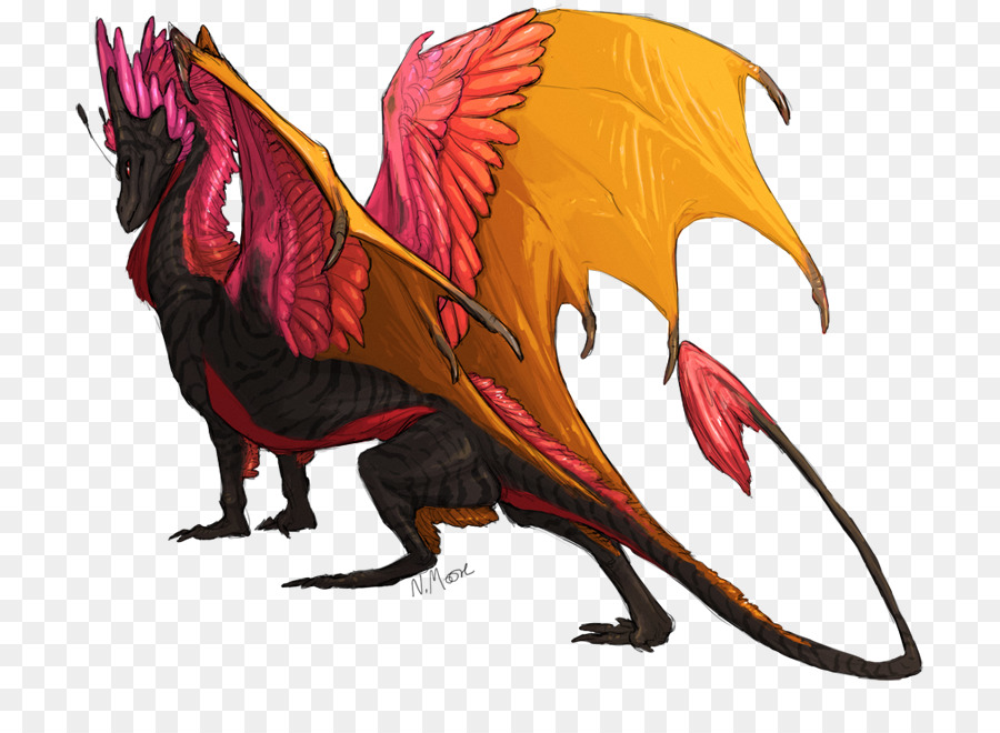 Dragon Rouge，Ailes PNG