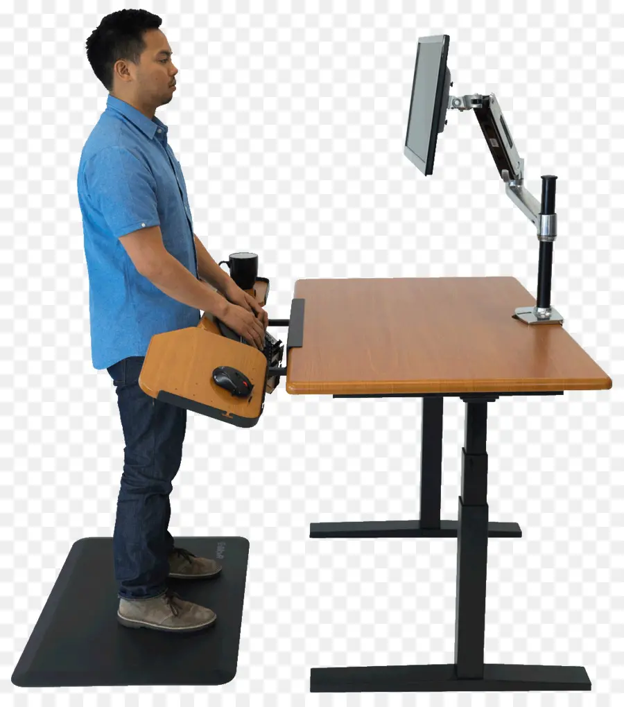 Configuration D'un Bureau Debout，Ergonomique PNG