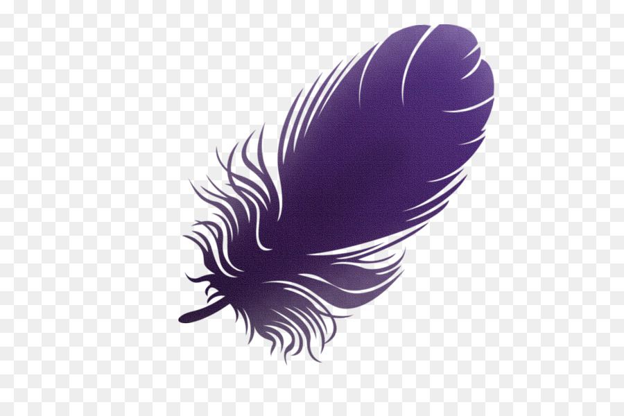 Plume Violette，Oiseau PNG