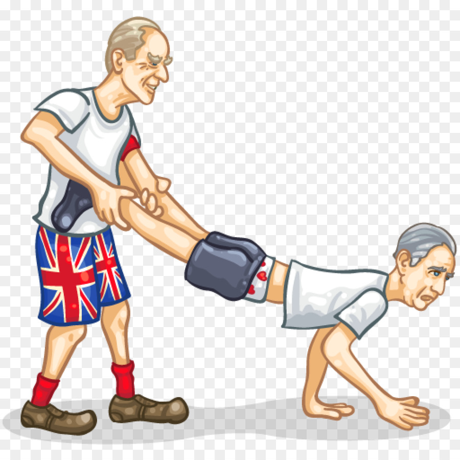 Personnages De Dessins Animés，Short Drapeau Britannique PNG