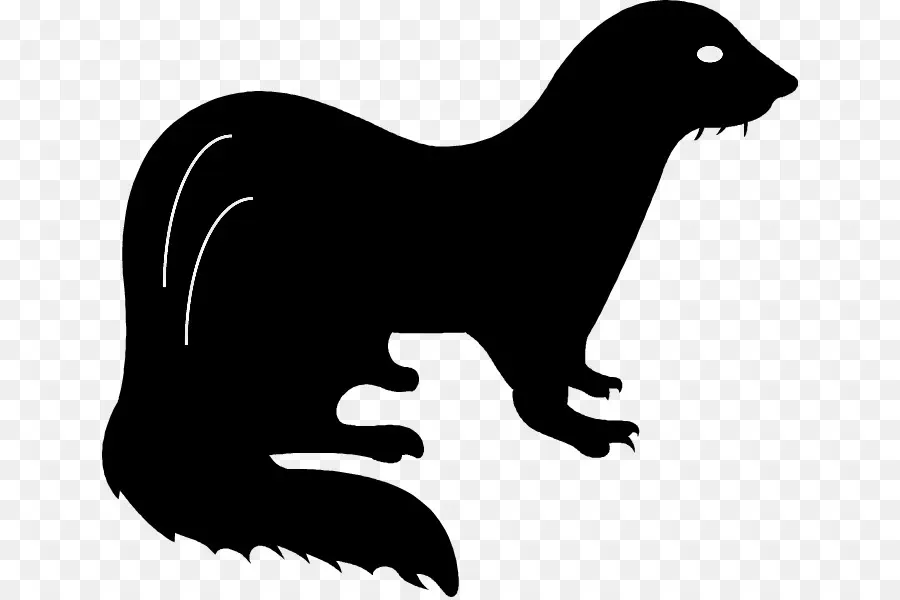 Silhouette De Furet，Mammifère PNG