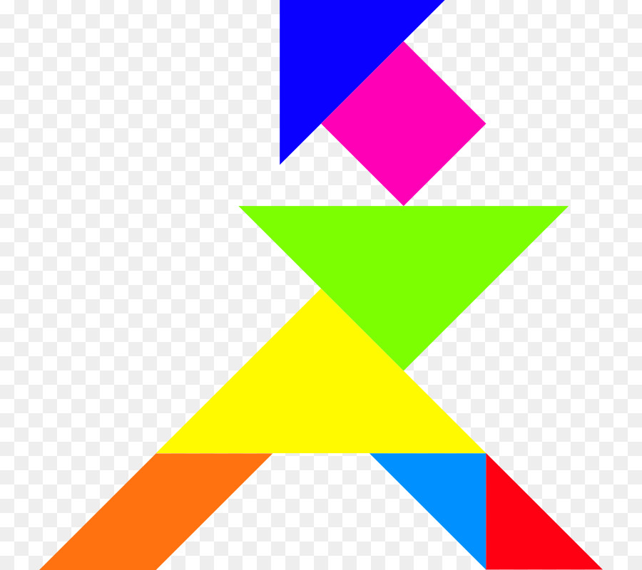 Tangram Coloré，Formes PNG