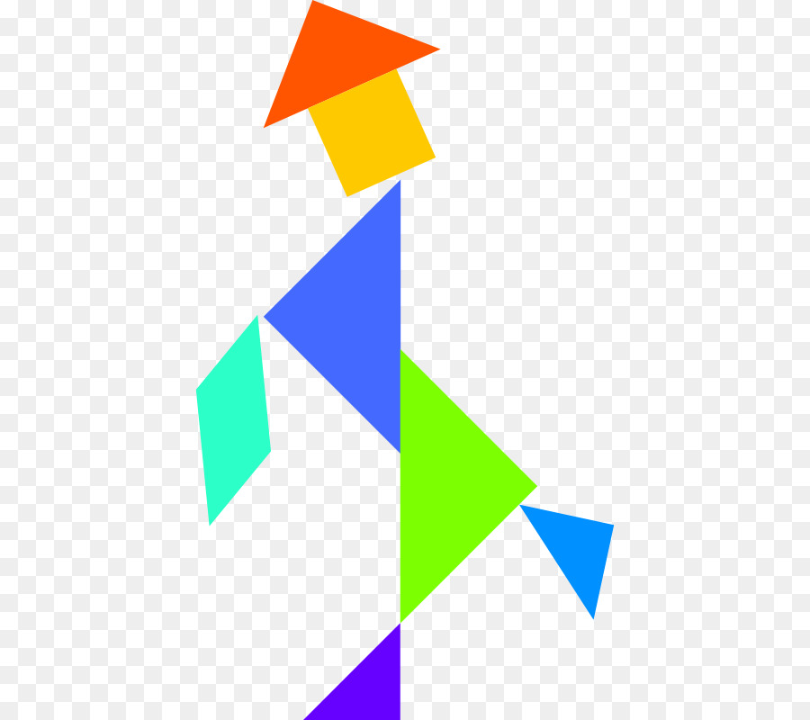 Tangram Coloré，Formes PNG