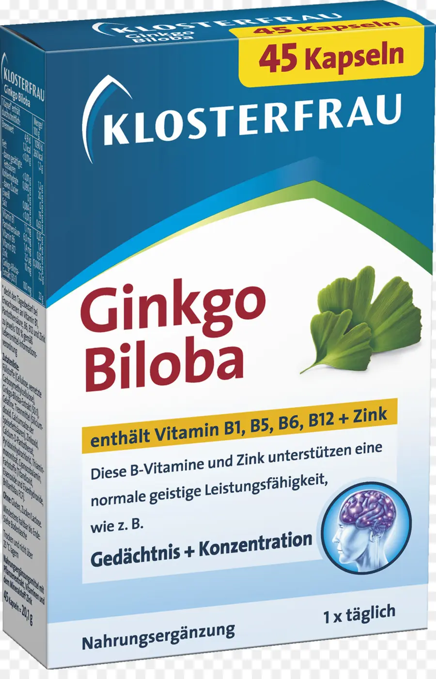 Ginkgo Biloba，Supplément PNG