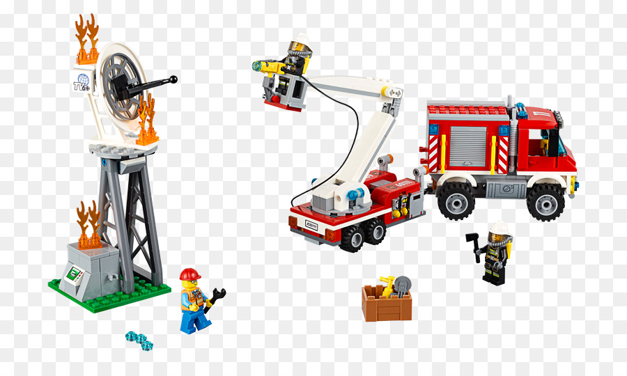 Lego 60111 Pompiers De La Ville De Camion Utilitaire，Lego City PNG