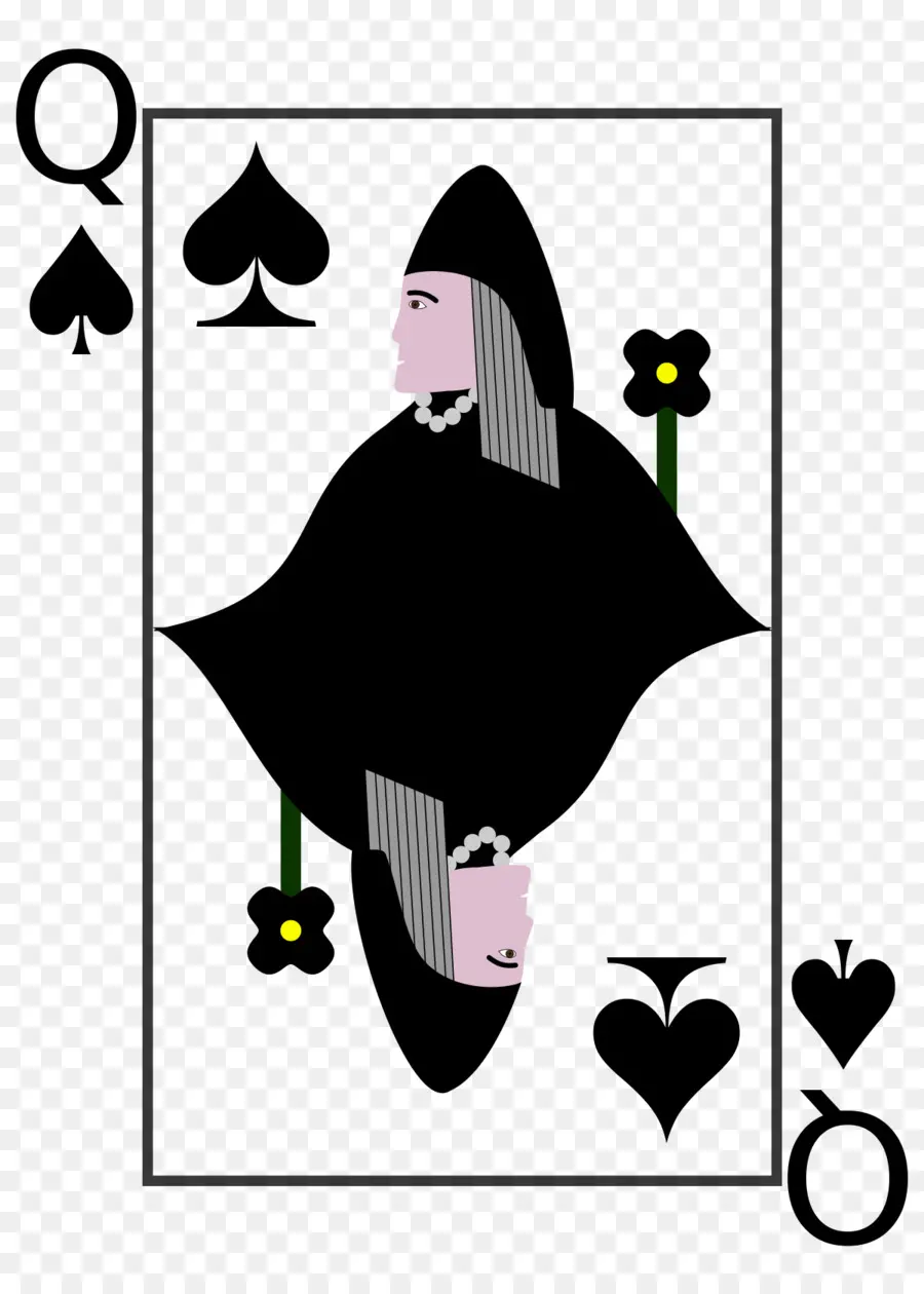 Dame De Pique，Carte PNG