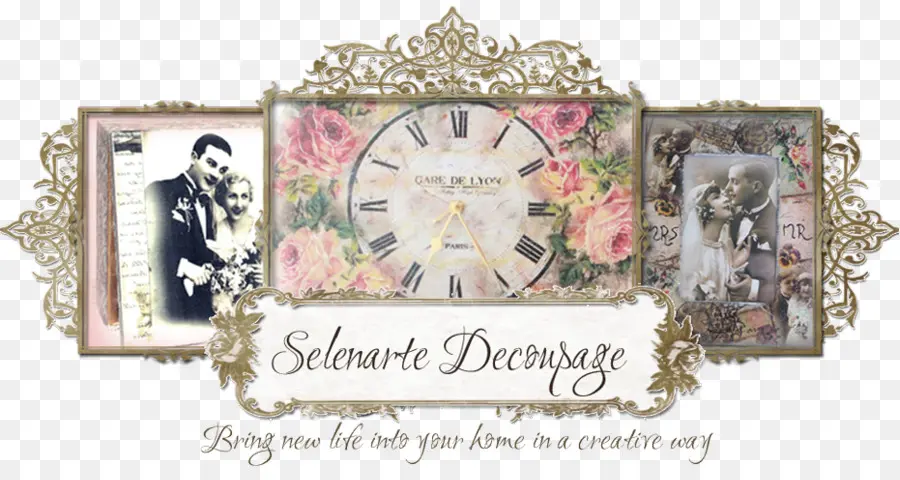 Décor Vintage，Horloge PNG