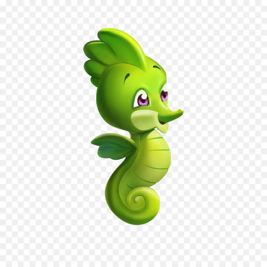 Hippocampe Vert，Hippocampe PNG