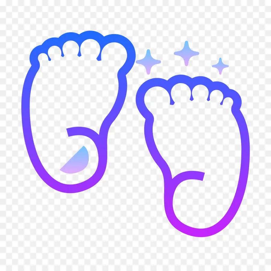 Pieds De Bébé，Empreinte PNG