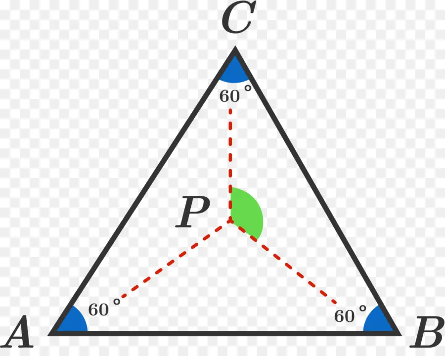 Triangle équilatéral，Angles PNG