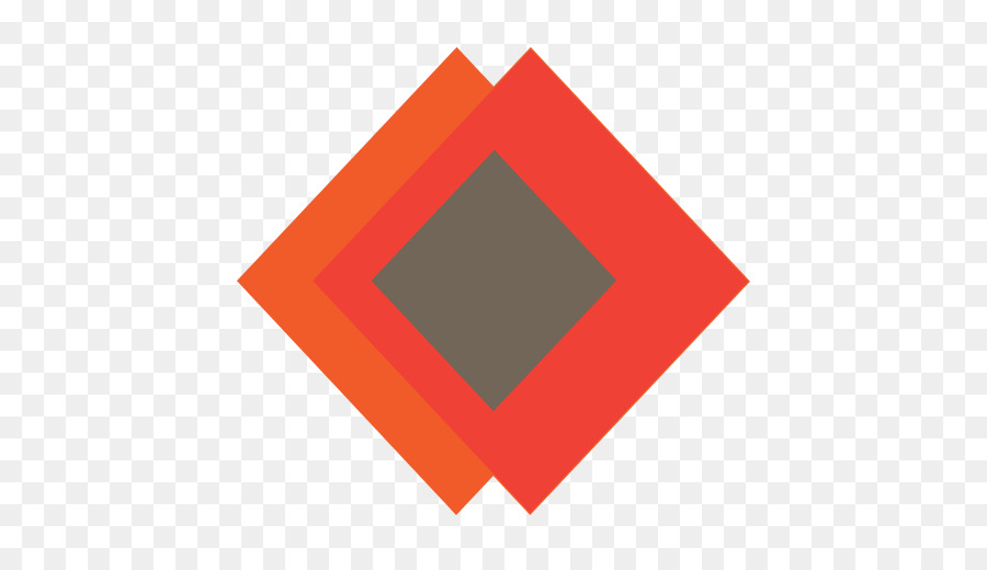 Diamant Orange，Géométrique PNG