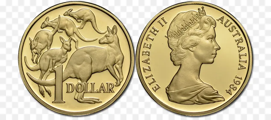 Pièce De Monnaie En Dollars Australiens，Kangourou PNG