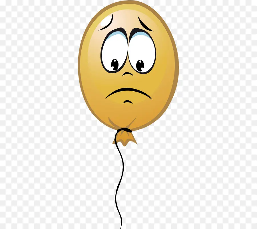 Ballon Jaune Triste，Ballon PNG