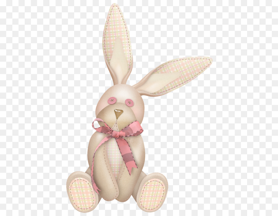 Lapin Rose，Animal En Peluche PNG