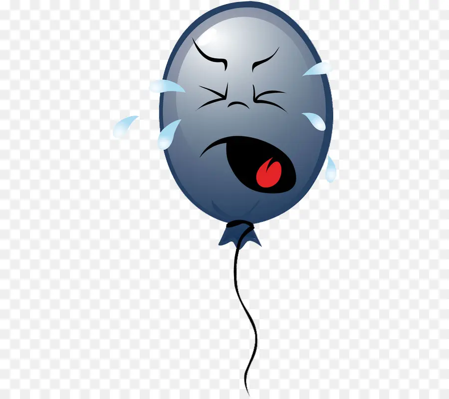 Ballon Bleu Qui Pleure，Ballon PNG