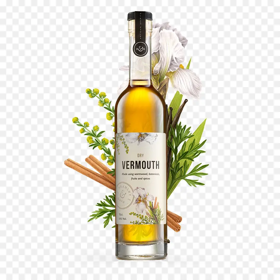 Bouteille De Vermouth，Alcool PNG