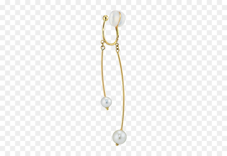 Boucle D'oreille En Or Et Perles，Bijoux PNG