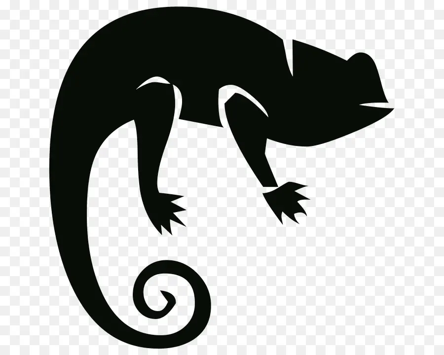 Lézard Noir，Silhouette PNG