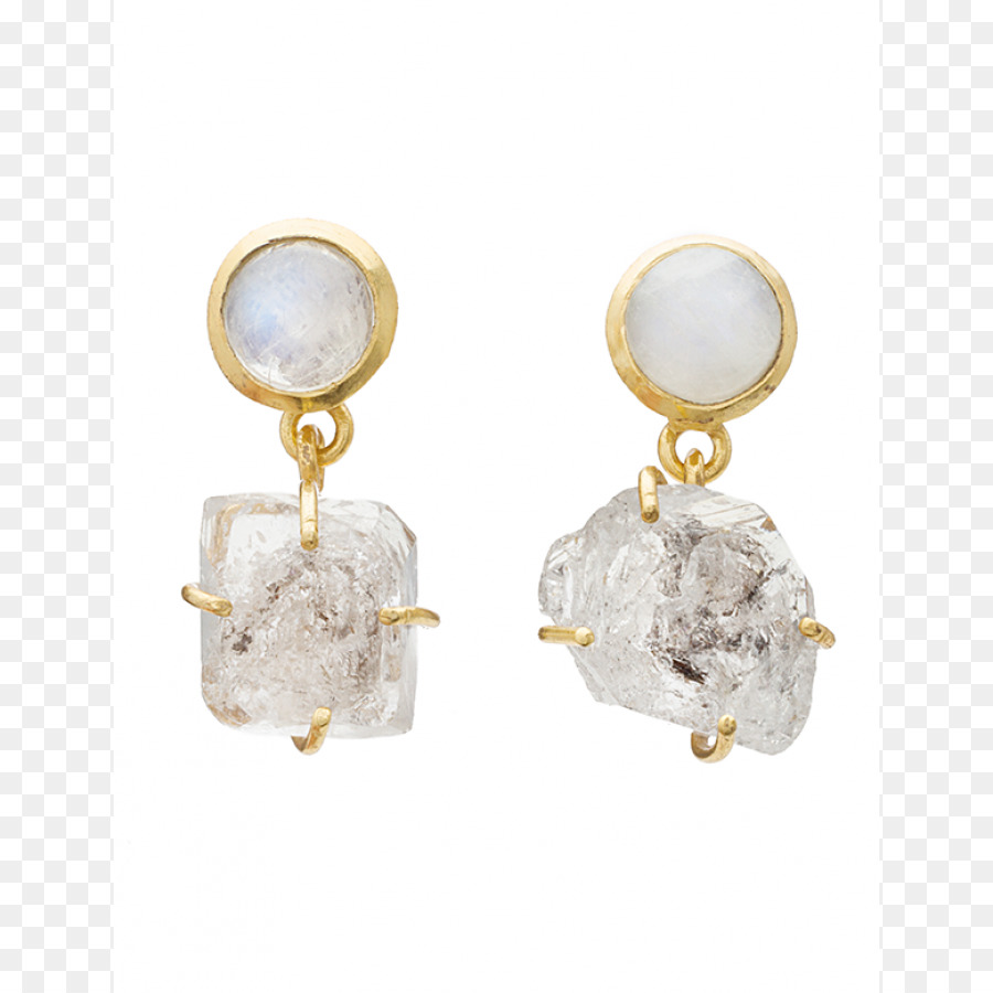 Boucles D'oreilles En Or Et Cristal，Boucles D'oreilles PNG