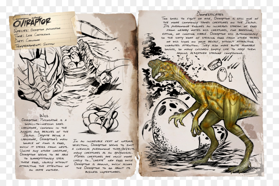 La Survie De L'arche A évolué，Oviraptor PNG
