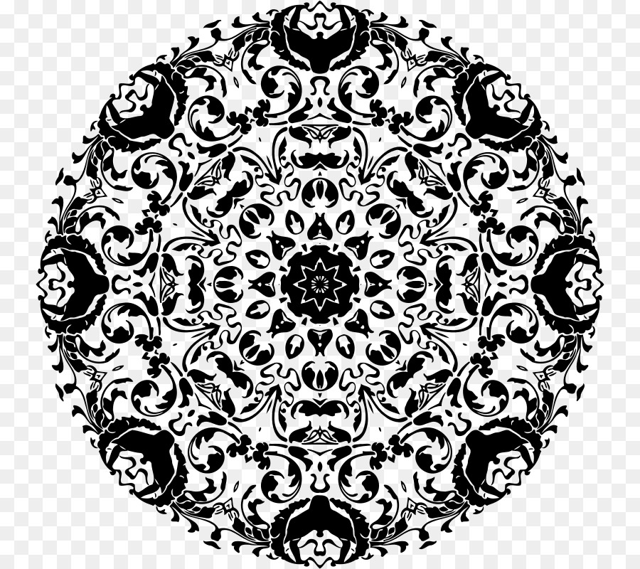 Mandala Noir，Modèle PNG