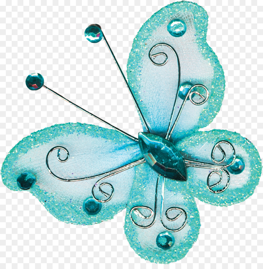 Papillon Bleu，Insecte PNG