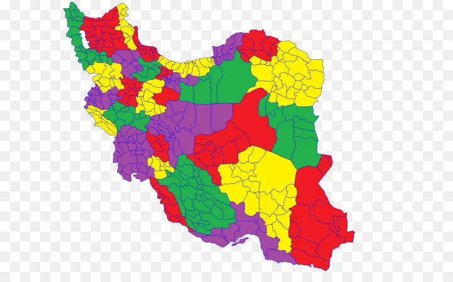 Carte De L'iran，Régions PNG