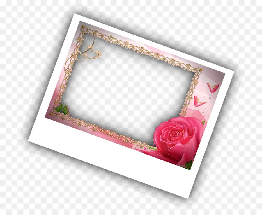 Cadre De Fleur Rose，Rose PNG