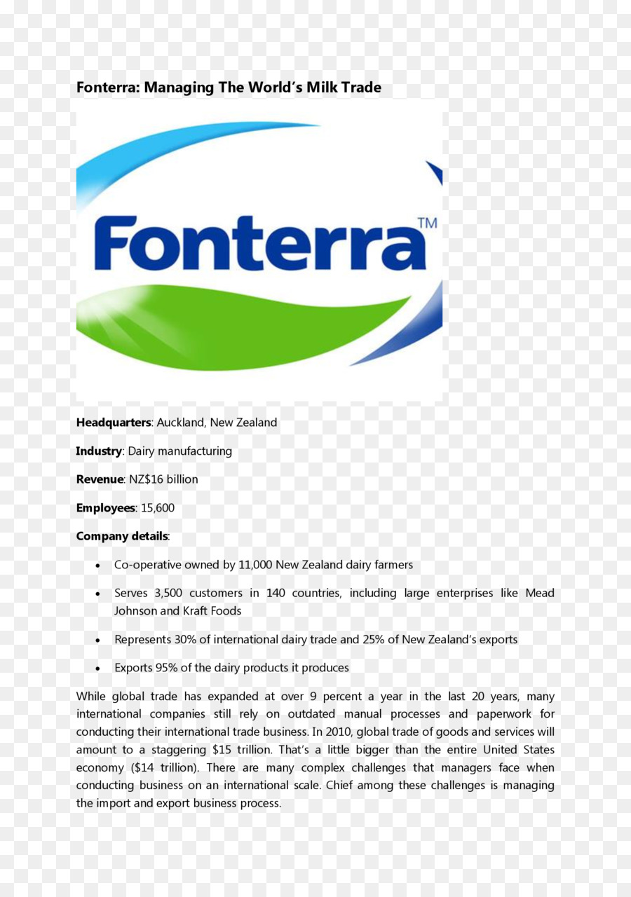 Lait，Fonterra PNG