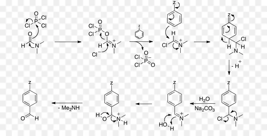 Vilsmeierhaack Réaction，Réaction De Formylation PNG