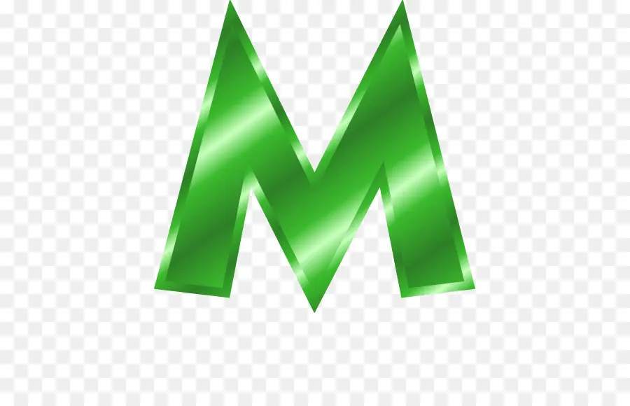 Lettre Verte M，Alphabet PNG