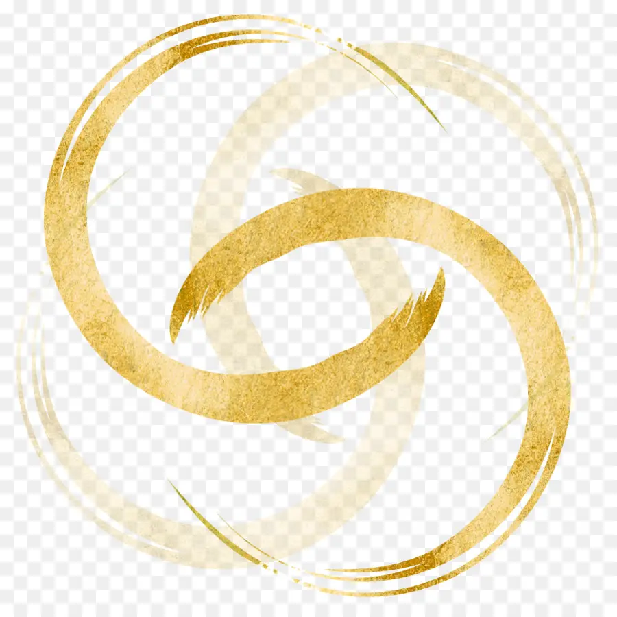 Cercles D'or，Abstrait PNG