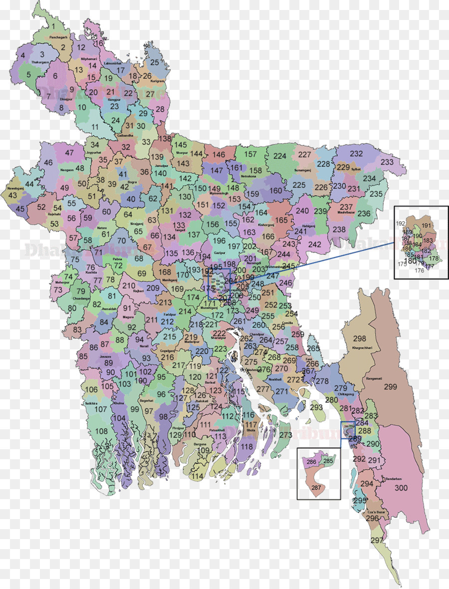 Bangladesh，Carte PNG