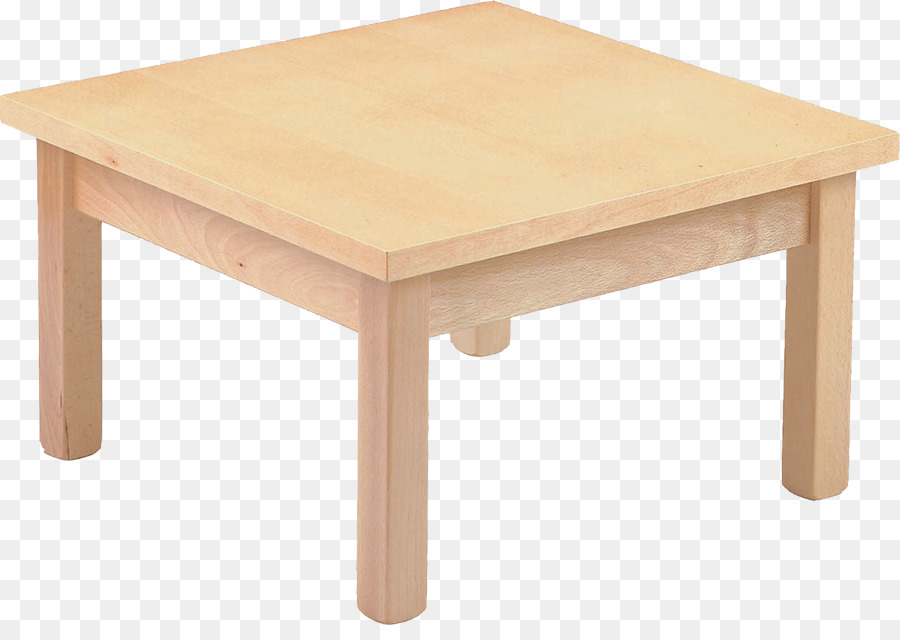 Table Carrée Blanche，En Bois PNG