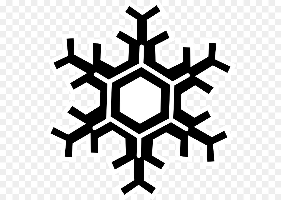 Flocon De Neige Noir，Hiver PNG