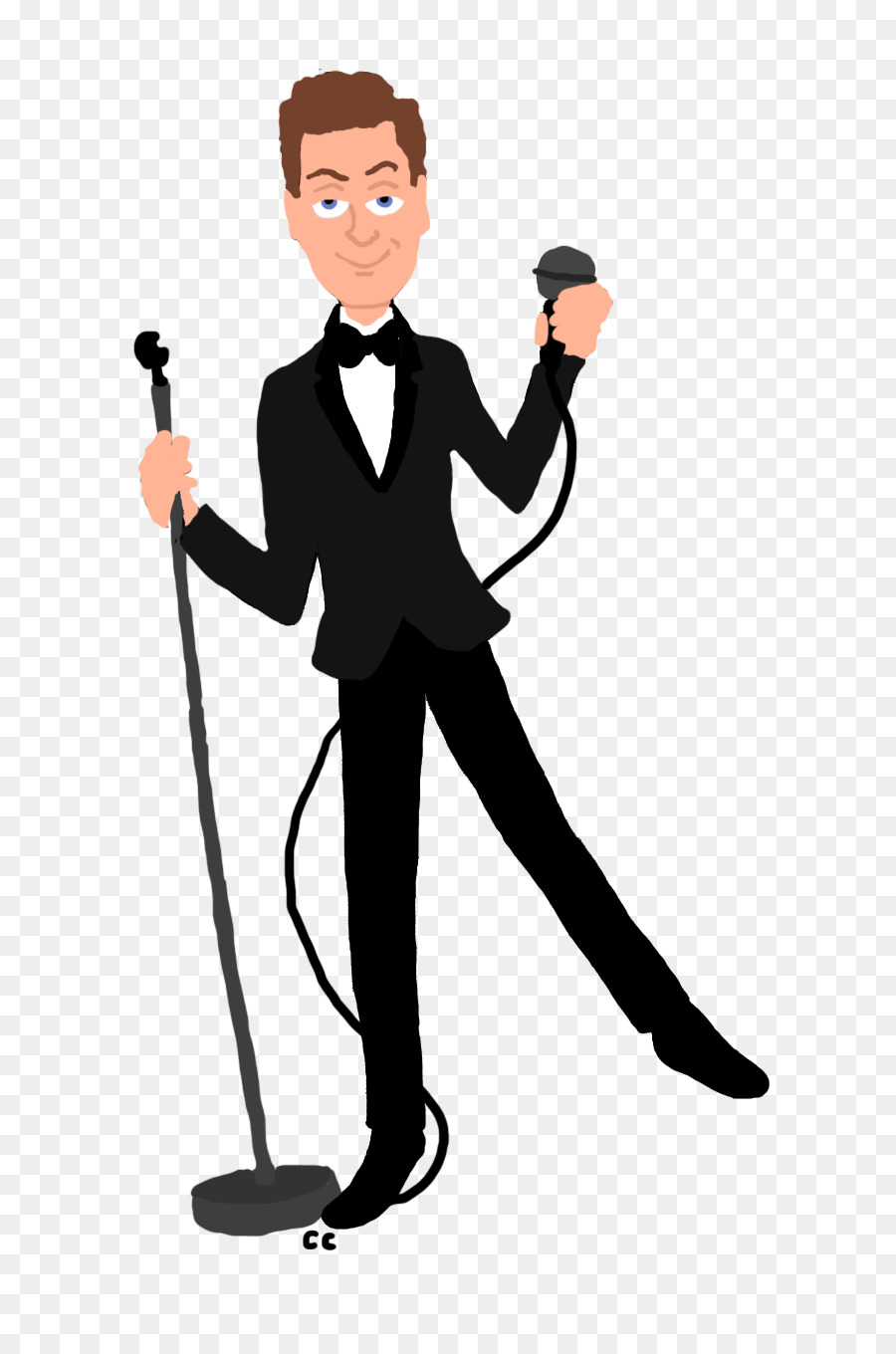 Chanteur De Dessins Animés，Microphone PNG