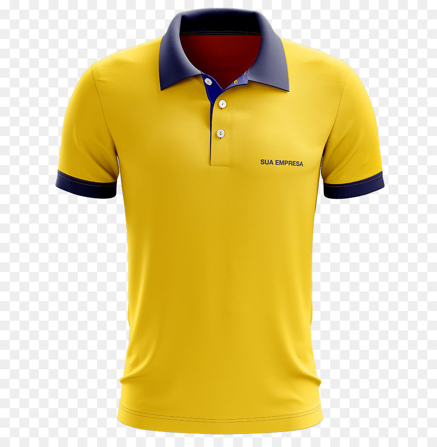 Chemise Polo，Jaune PNG