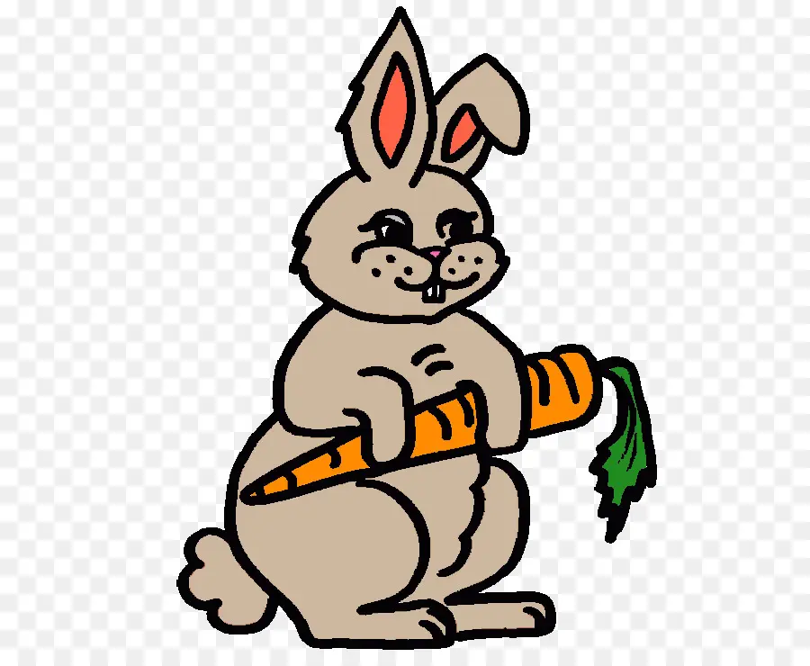 Lapin Mignon Avec Carotte，Lapin PNG