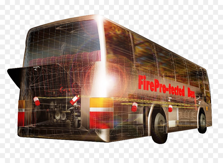 Bus Protégé Contre L'incendie，Sécurité PNG