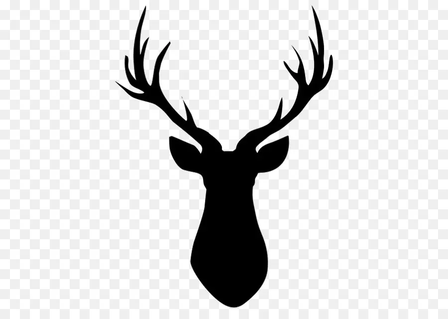 Silhouette De Cerf，Bois PNG