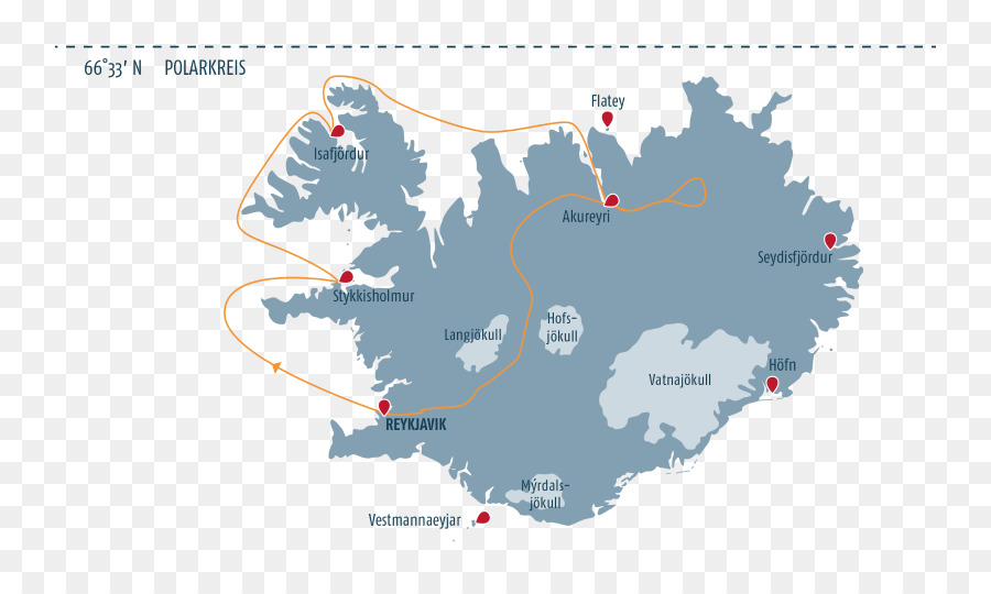 L Islande，Carte PNG