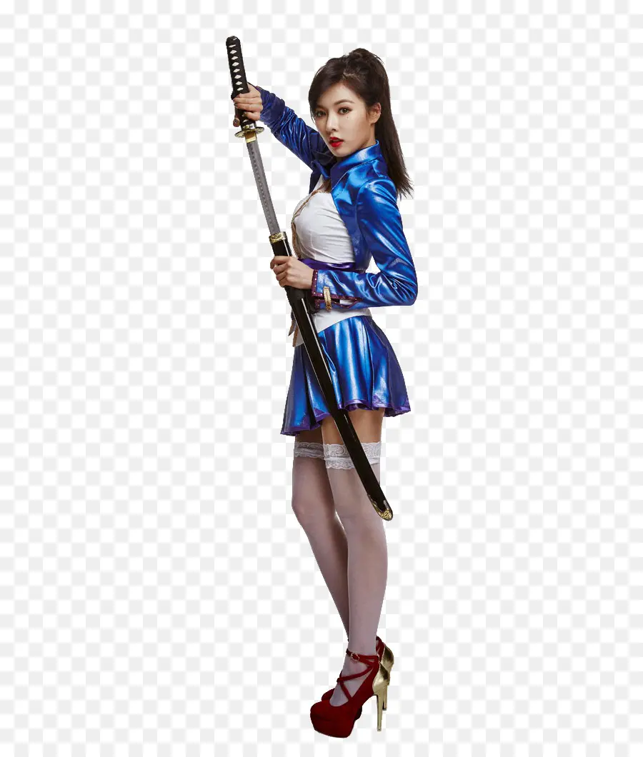 Femme Avec épée，Costume PNG