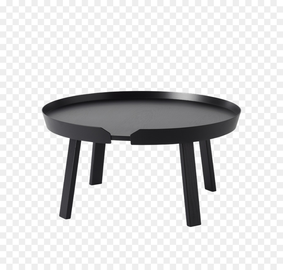 Table Ronde Noire，Meubles PNG