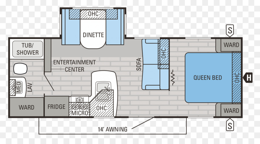 Plan D'étage Du Camping Car，Vr PNG