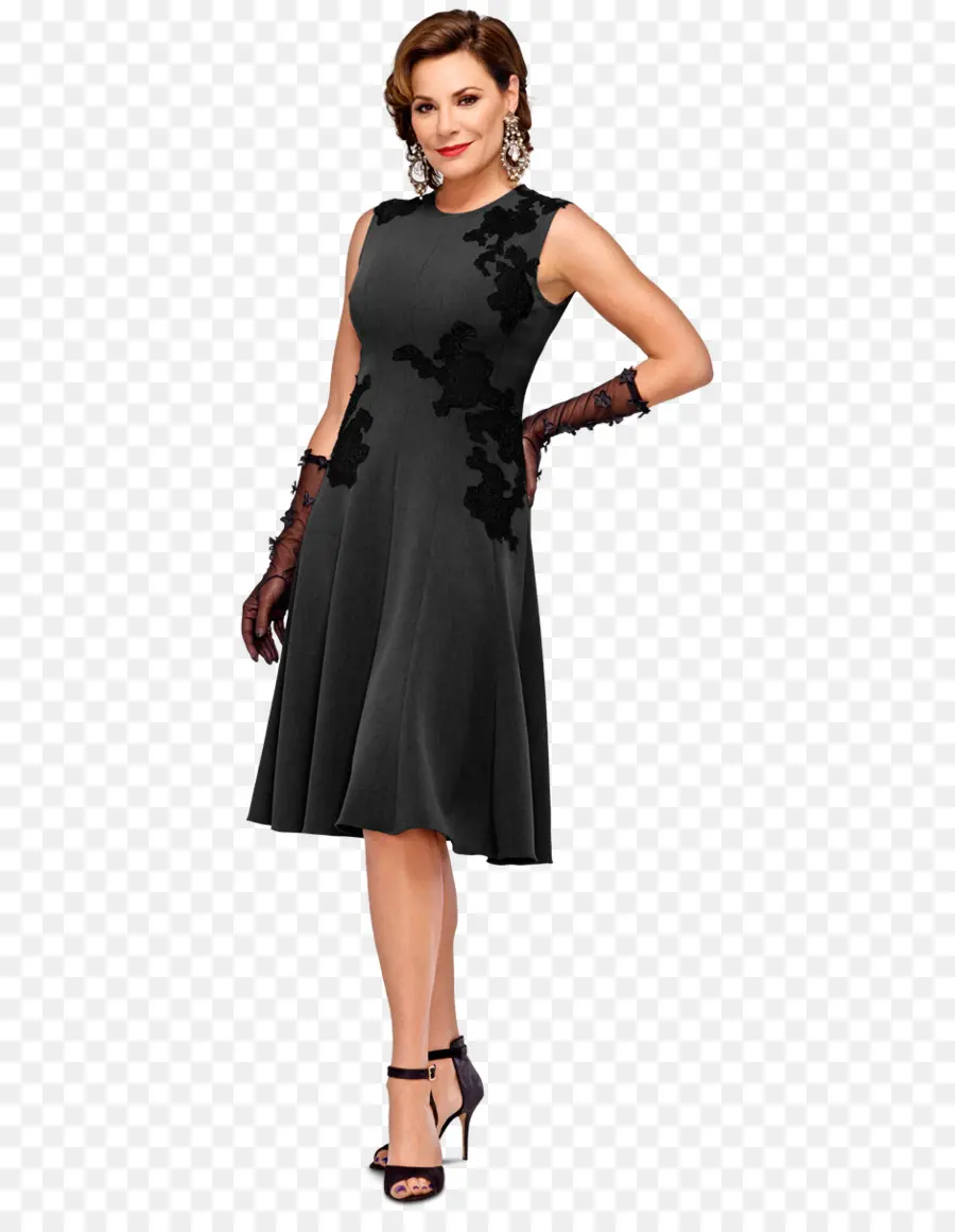 Femme En Robe Noire，Mode PNG