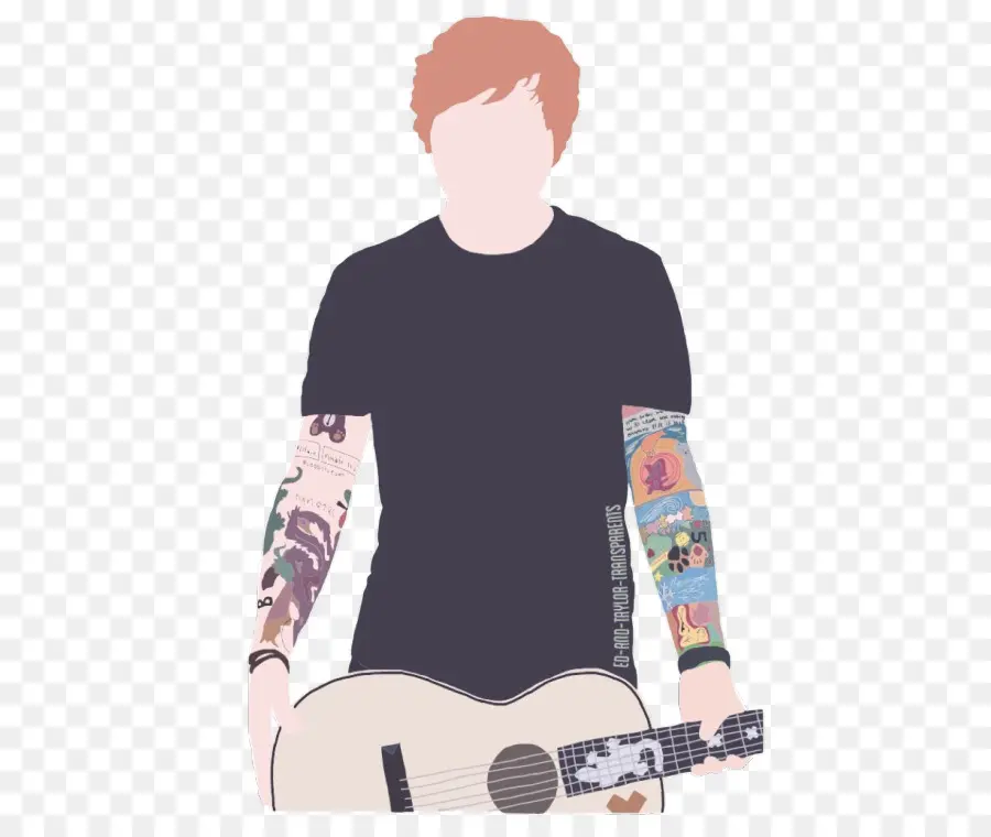 Personne Tatouée，Guitare PNG