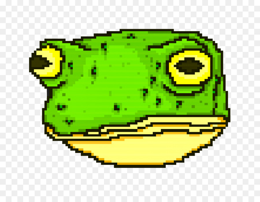 Grenouille Pixel Verte，Pixel Art PNG