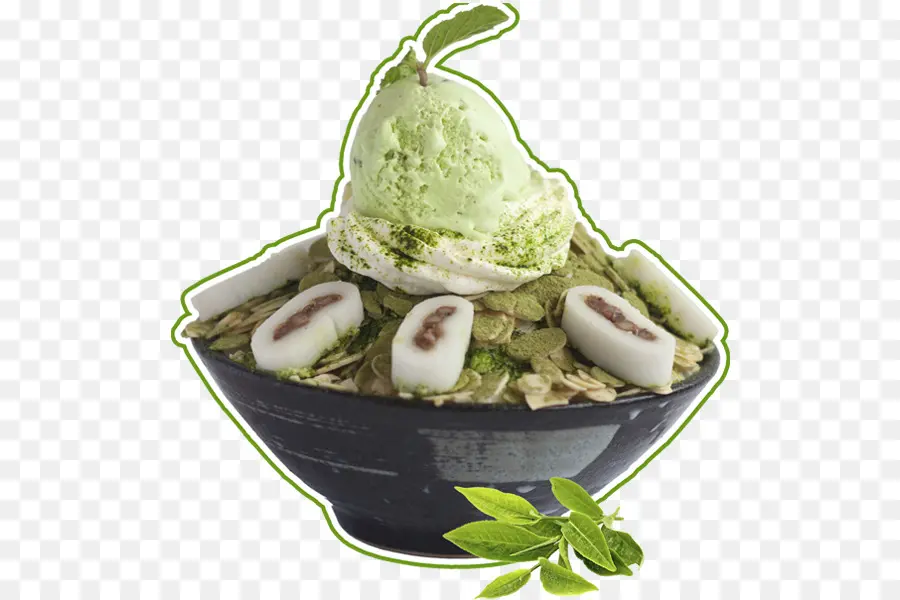 Dessert Au Thé Vert，Glace PNG