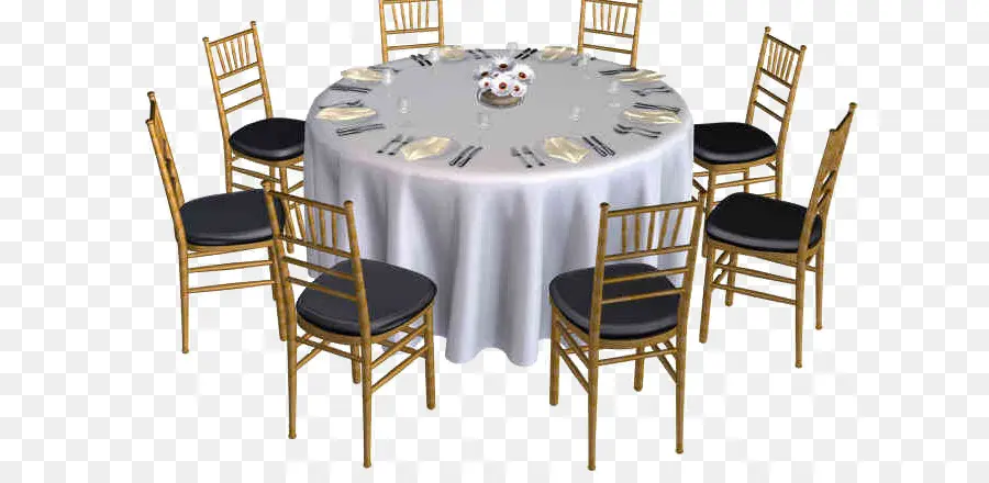 Table Ronde，Chaises PNG