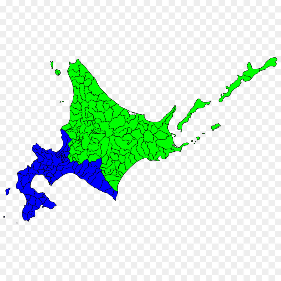 Hokkaido，Carte PNG